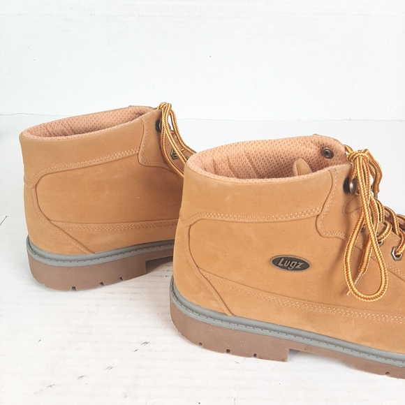 🔥Lugz Mantle Mid Boots in Golden Wheat Men's Size 11.5 Faux Suede - Picture 6 of 11